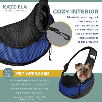 Expandable Sling Bag - Front Shoulder Pet Carrier