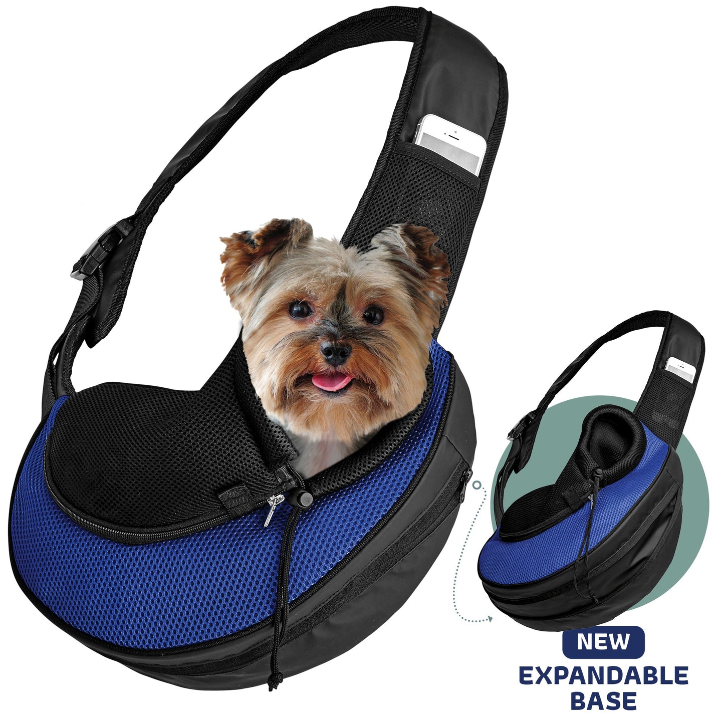 Expandable Sling Bag - Front Shoulder Pet Carrier