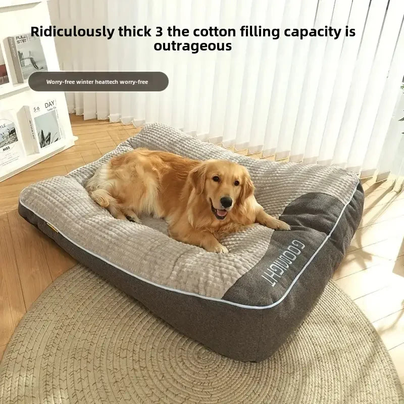 Orthopedic Extra Thick Dog Bed For Large Dogs Durable Kennel Cushion