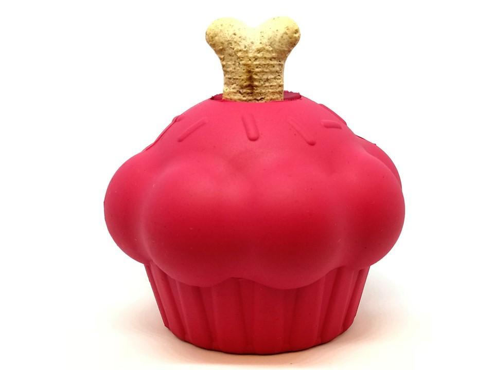 Cupcake eDispenser - Durable Rubber Chew Toy & Treat Dispenser | USA Made