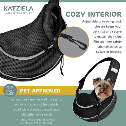 Expandable Sling Bag - Front Shoulder Pet Carrier