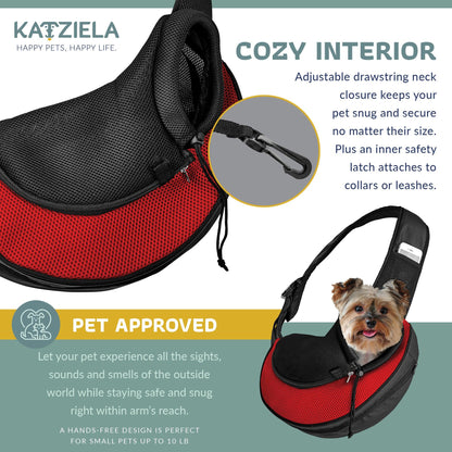 Expandable Sling Bag - Front Shoulder Pet Carrier