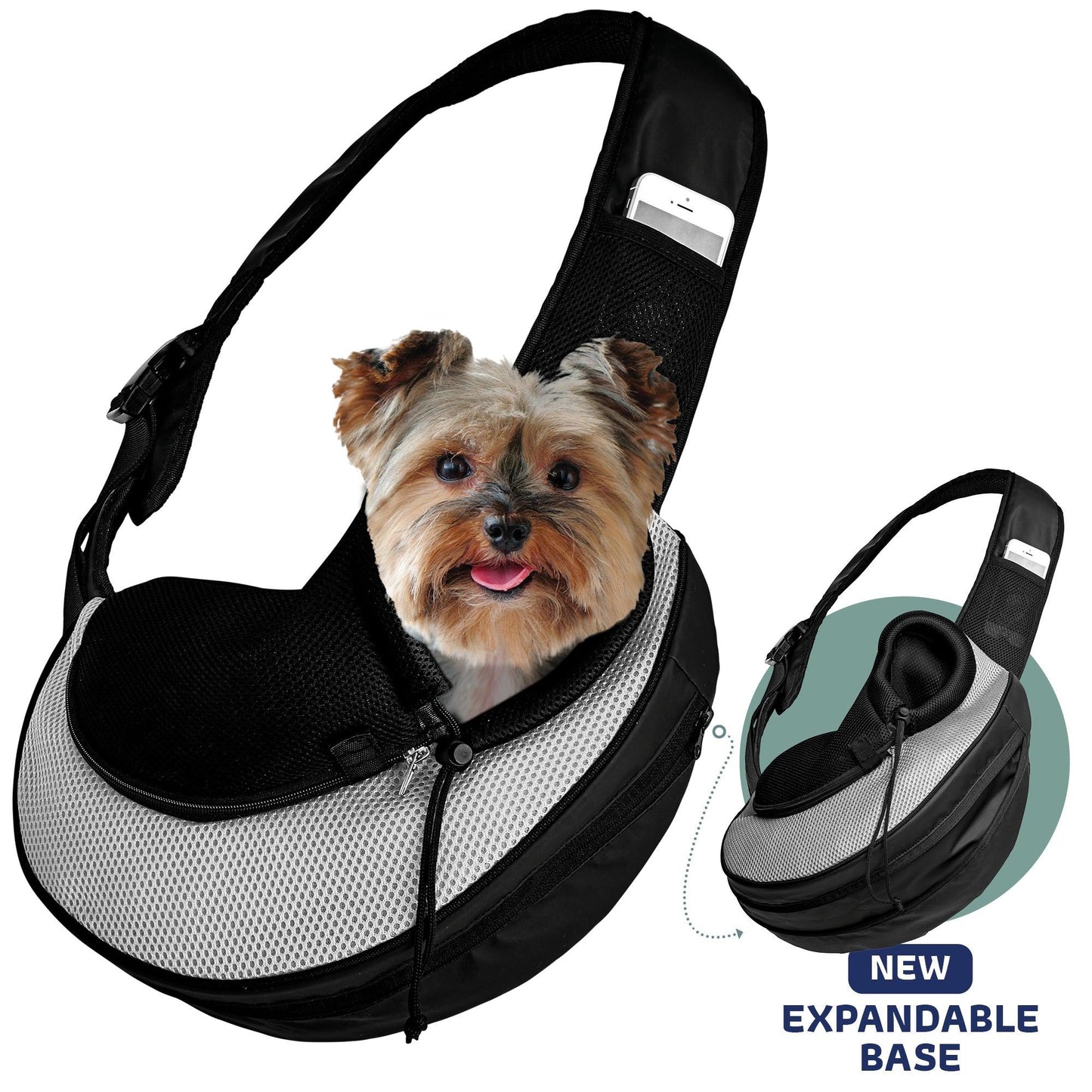 Expandable Sling Bag - Front Shoulder Pet Carrier