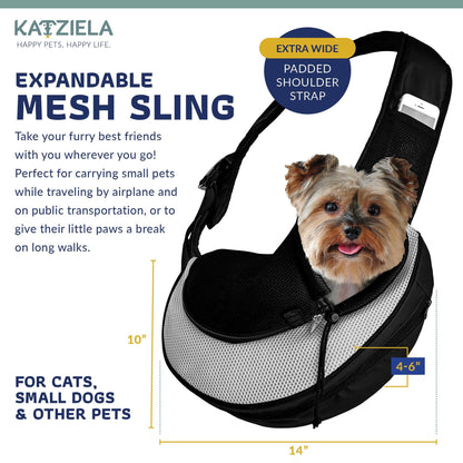 Expandable Sling Bag - Front Shoulder Pet Carrier
