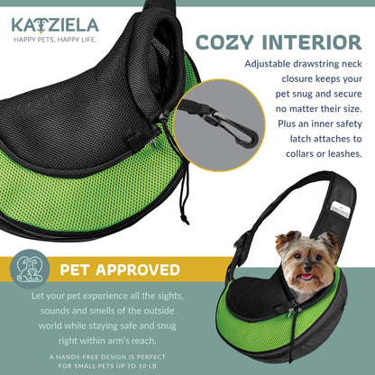 Expandable Sling Bag - Front Shoulder Pet Carrier