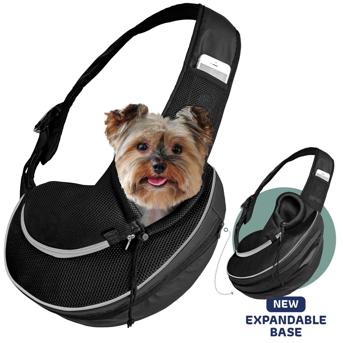 Expandable Sling Bag - Front Shoulder Pet Carrier