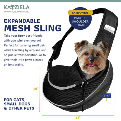 Expandable Sling Bag - Front Shoulder Pet Carrier