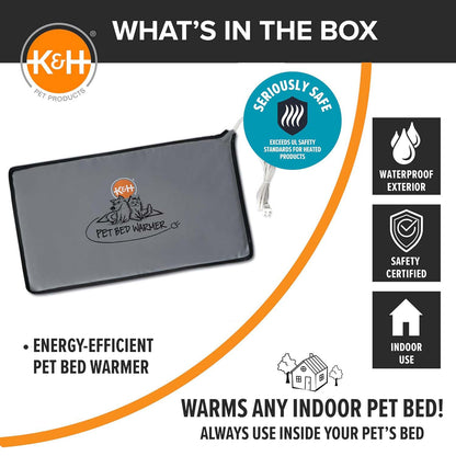 Indoor Heated Pad for Cats & Dogs, Thermostatically Controlled, Energy-Efficient, Safe for Arthritis & Comfort