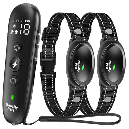 NeoAlly Remote Dog Training Collar for 8-150lbs Dogs | Rechargeable, Waterproof, 3 Training Modes, Security Lock, LED Anti-Lost Lights
