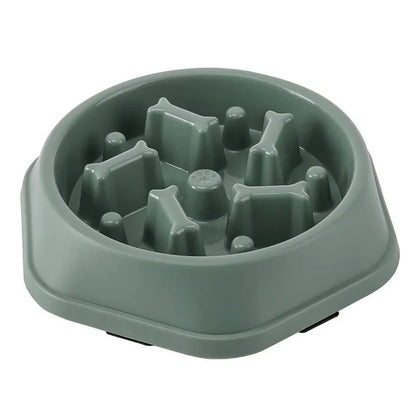 Pet Cat Dog Slow Feeder Bowl | Anti-Choking Non-Slip Maze Feeding Dish
