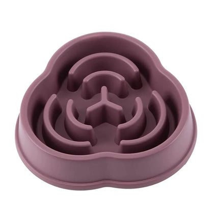 Pet Cat Dog Slow Feeder Bowl | Anti-Choking Non-Slip Maze Feeding Dish