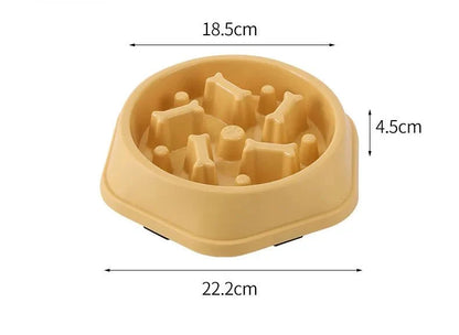 Pet Cat Dog Slow Feeder Bowl | Anti-Choking Non-Slip Maze Feeding Dish