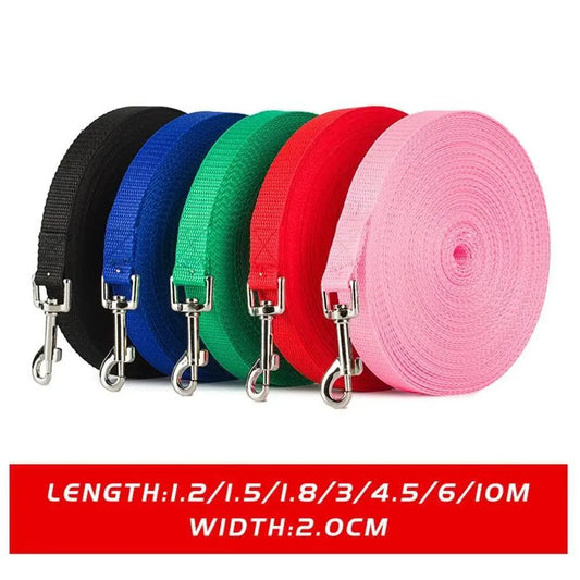 Pet Leashes Rope Outdoor Training Running Dog Leash Belt  Dogs Lead For Small And Large Dog Long Lead-Training Leash/Long Line Dog Leash Great for Dog/Puppy